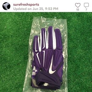 NEW NIKE SUPERBAD PADDED WR FOOTBALL GLOVES